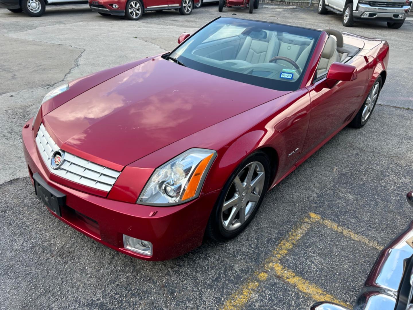 2005 Red Cadillac XLR Convertible (1G6YV34A355) with an 4.6L V8 DOHC 24V engine, 5-Speed Automatic Overdrive transmission, located at 1687 Business 35 S, New Braunfels, TX, 78130, (830) 625-7159, 29.655487, -98.051491 - Photo#0